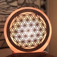 Lampe de sel fleur de vie