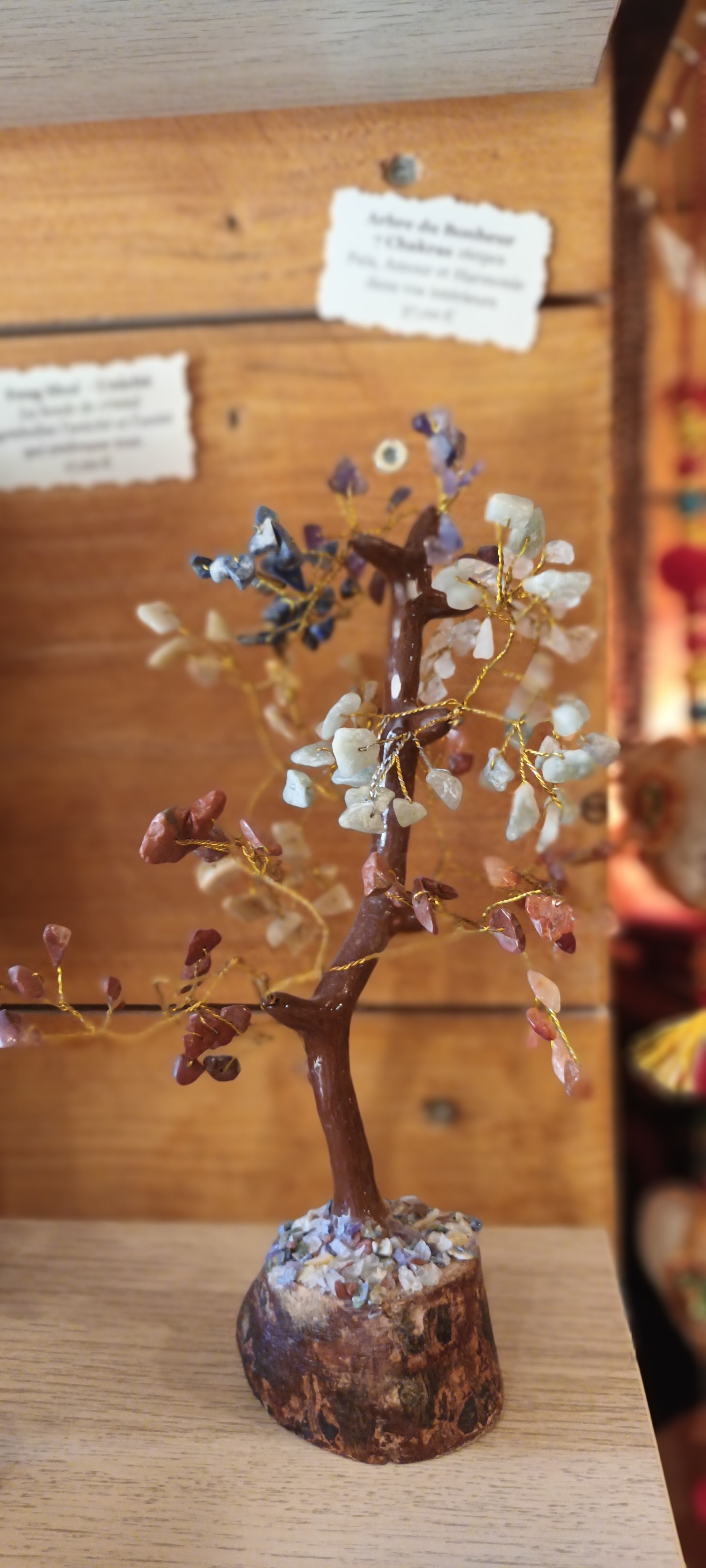 Arbre du bonheur  avec pierre naturelle