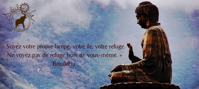 « Soyez votre propre lampe, votre île, votre refuge. bouddha -  soleil2vie