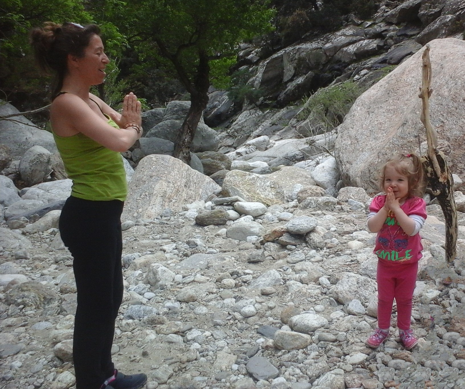 Yoga Mère fille, ma fille avait 2 ans !