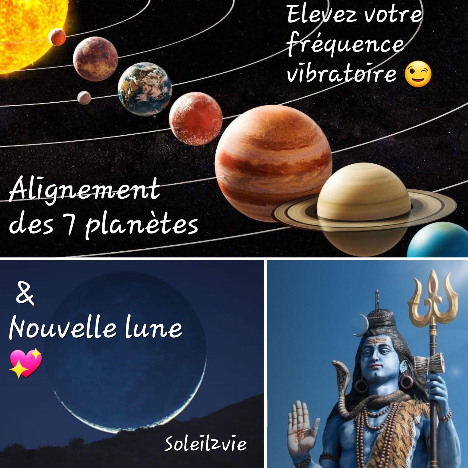 Nouvelle lune et alignement planétaire
