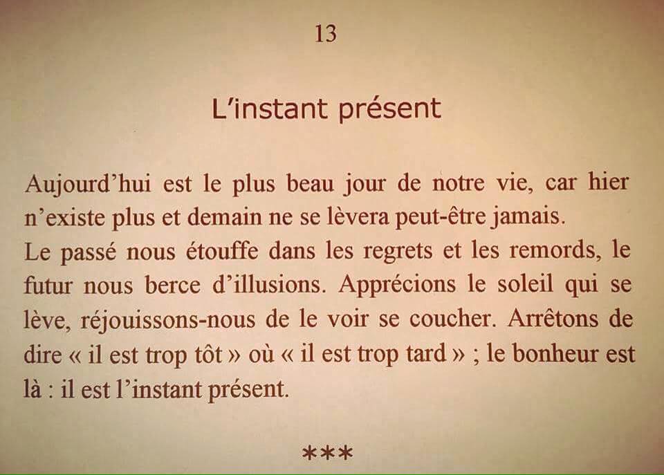 L instant present