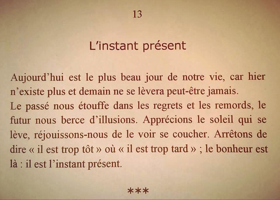 L instant present