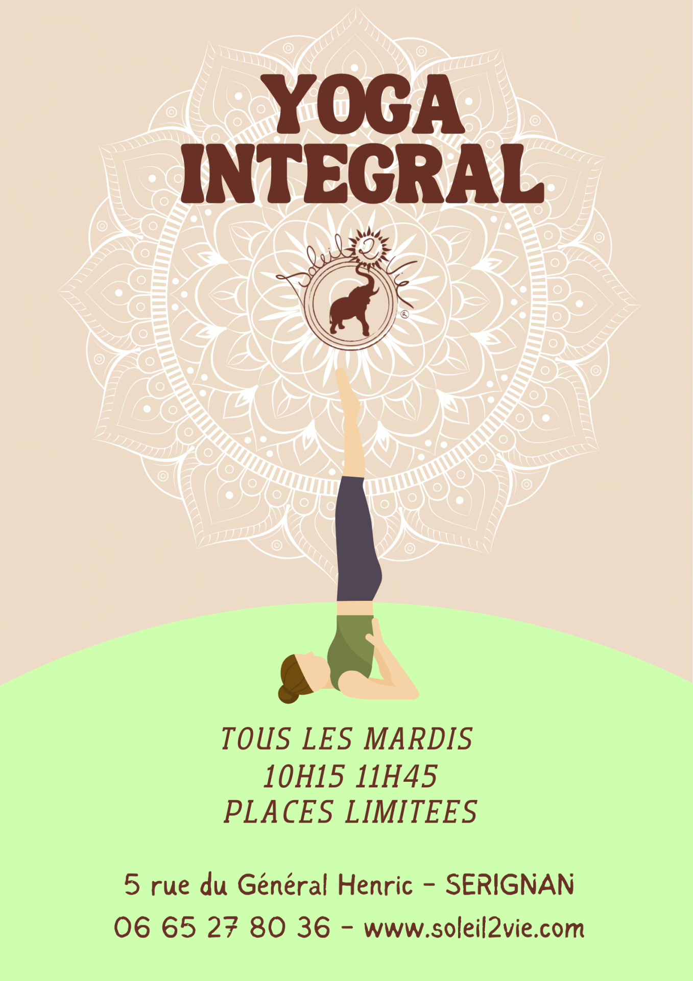 Yoga integral mardi 10h15 soleil2vie