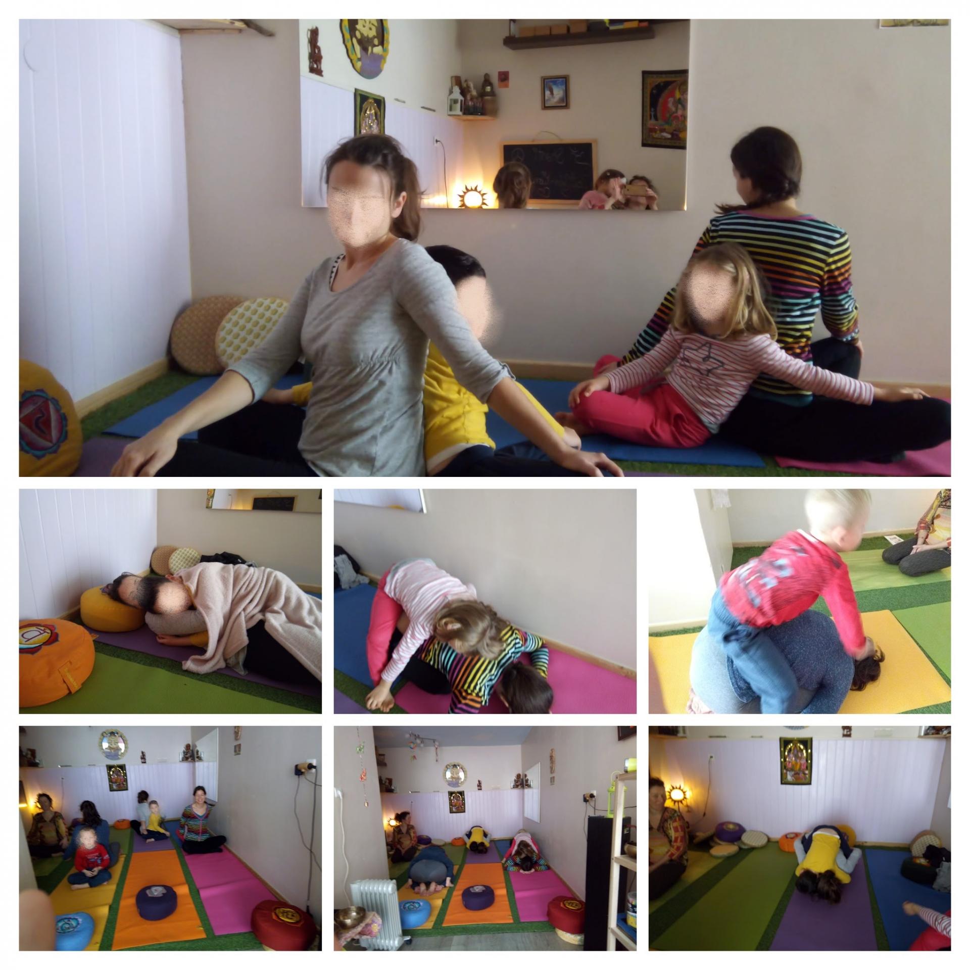 Séance de yoga duo mamans/enfants