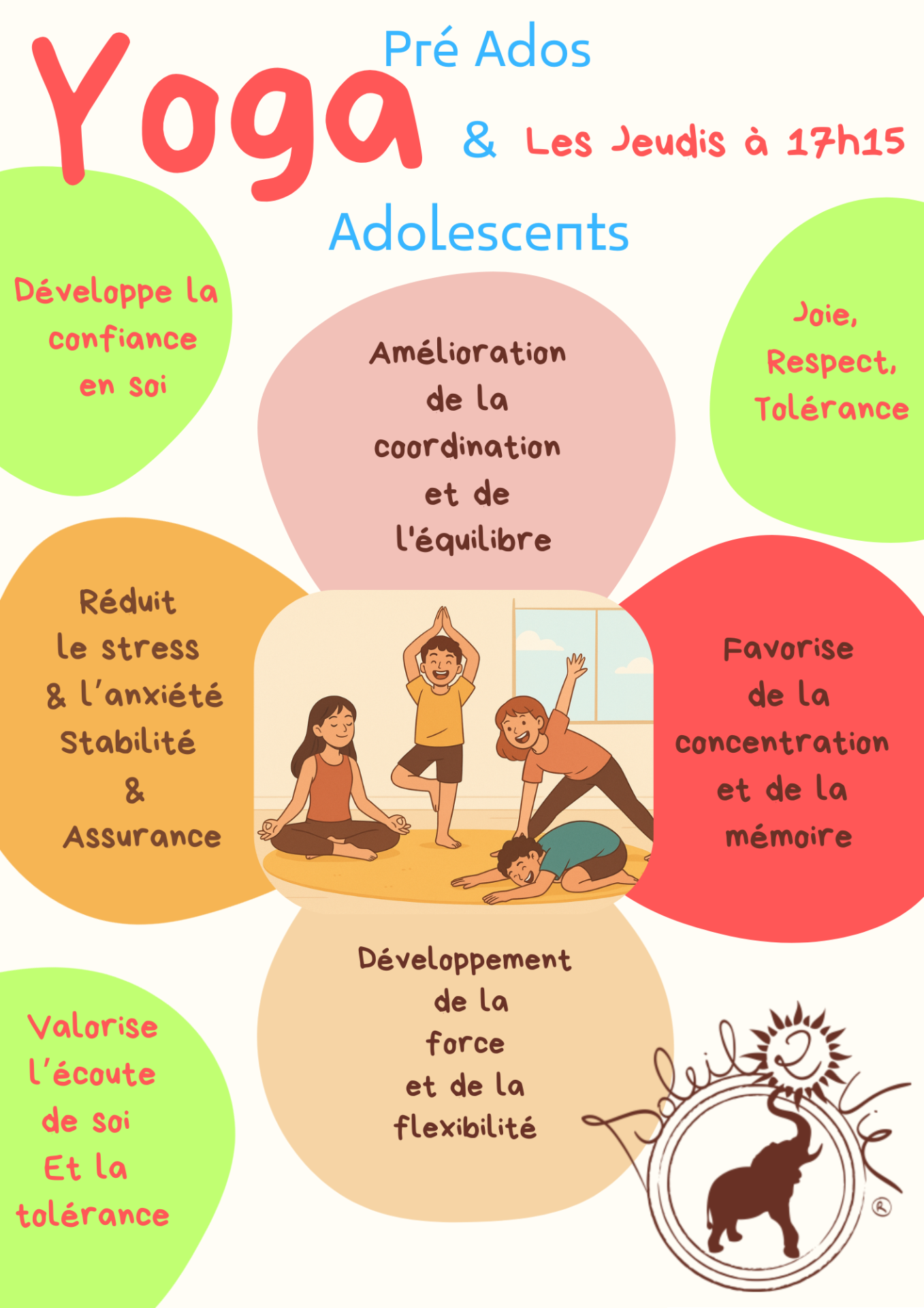 Yoga pre ados et adolescents